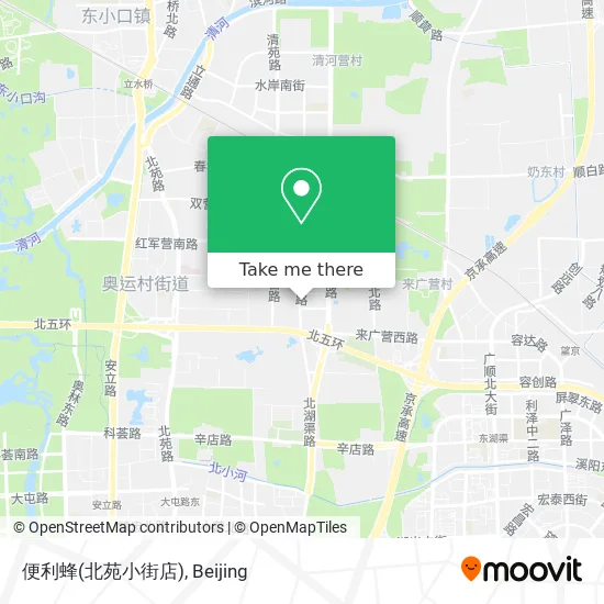 便利蜂(北苑小街店) map