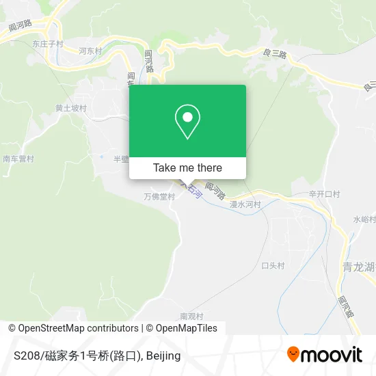 S208/磁家务1号桥(路口) map
