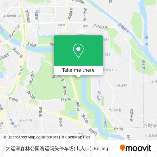 大运河森林公园漕运码头停车场(出入口) map