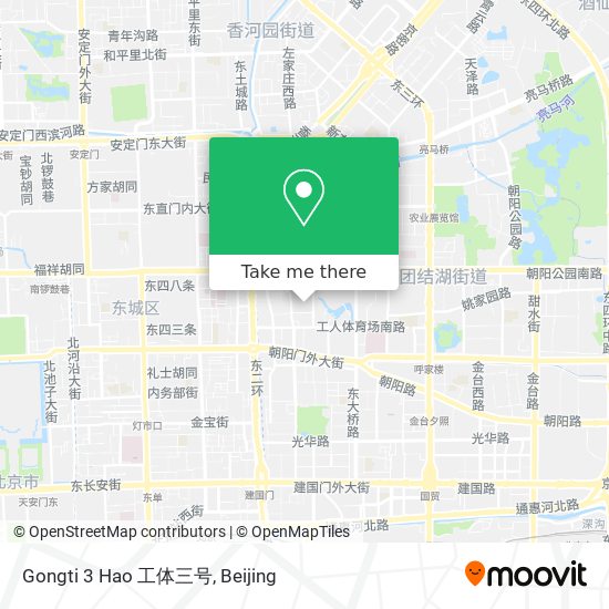 Gongti 3 Hao 工体三号 map