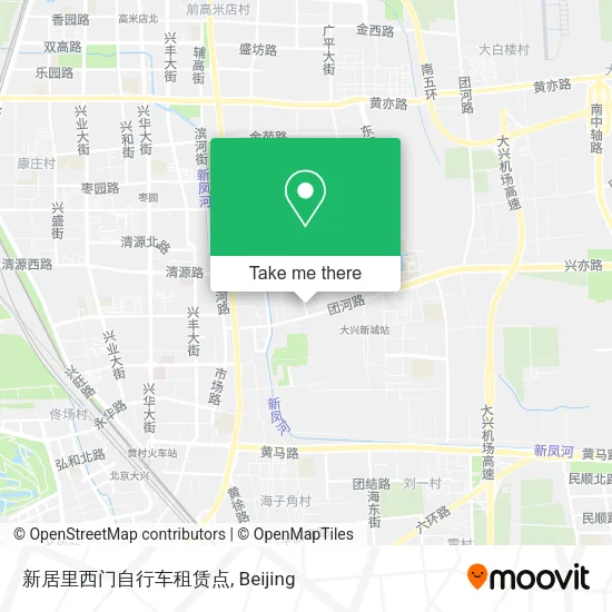 新居里西门自行车租赁点 map