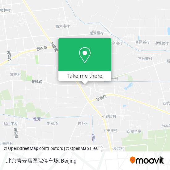 北京青云店医院停车场 map