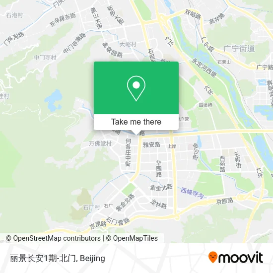 丽景长安1期-北门 map