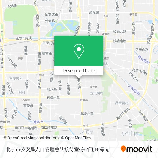 北京市公安局人口管理总队接待室-东2门 map