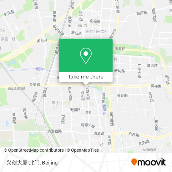 兴创大厦-北门 map