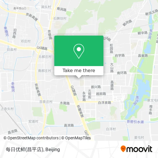 每日优鲜(昌平店) map