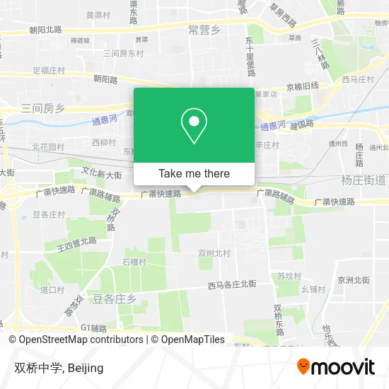 双桥中学 map
