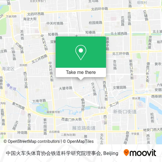 中国火车头体育协会铁道科学研究院理事会 map