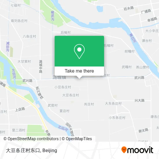 大豆各庄村东口 map