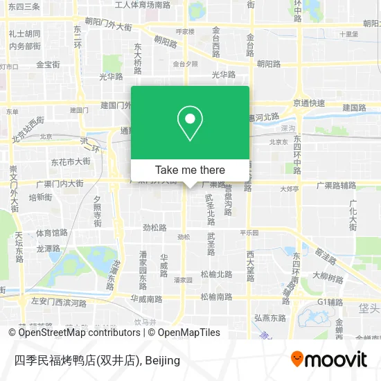 四季民福烤鸭店(双井店) map