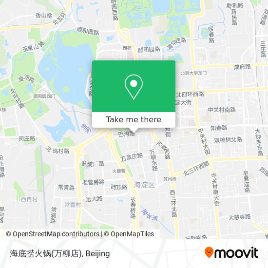 海底捞火锅(万柳店) map