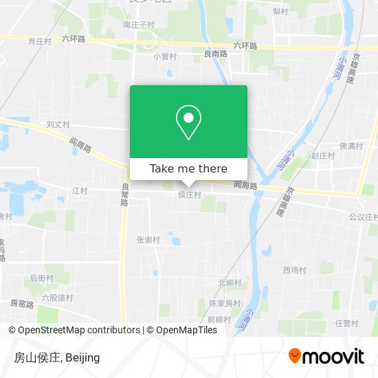 房山侯庄 map