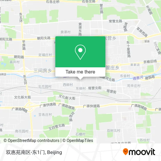 双惠苑南区-东1门 map