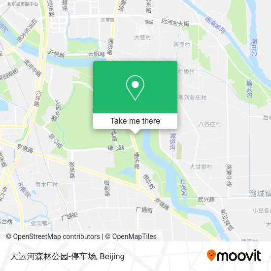 大运河森林公园-停车场 map
