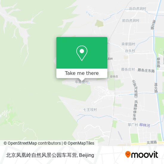 北京凤凰岭自然风景公园车耳营 map