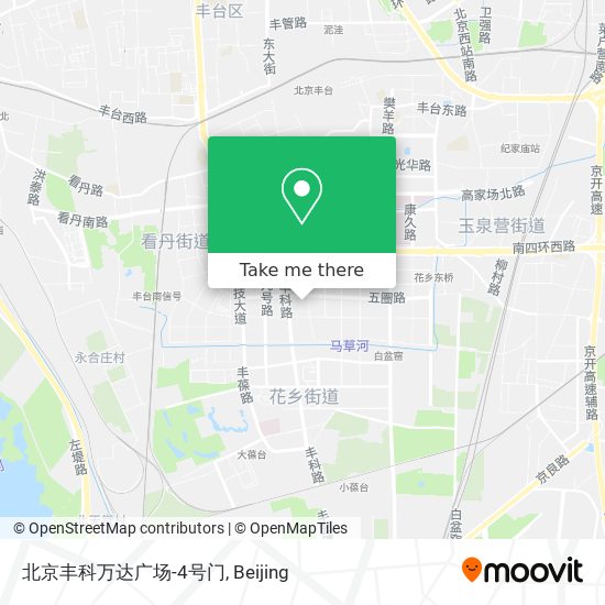北京丰科万达广场-4号门 map