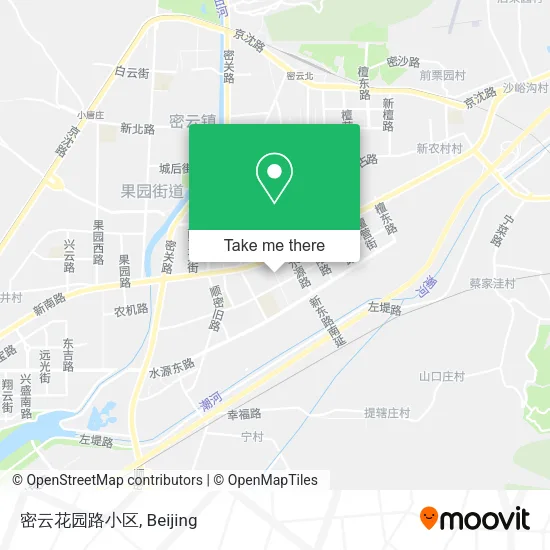 密云花园路小区 map