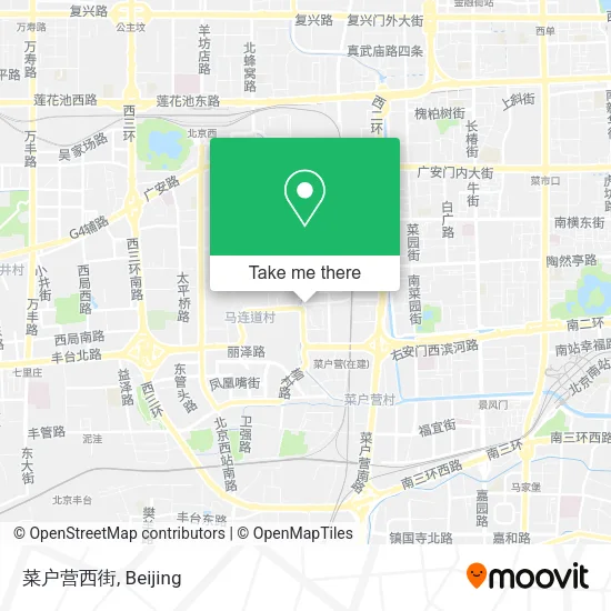 菜户营西街 map