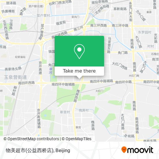 物美超市(公益西桥店) map