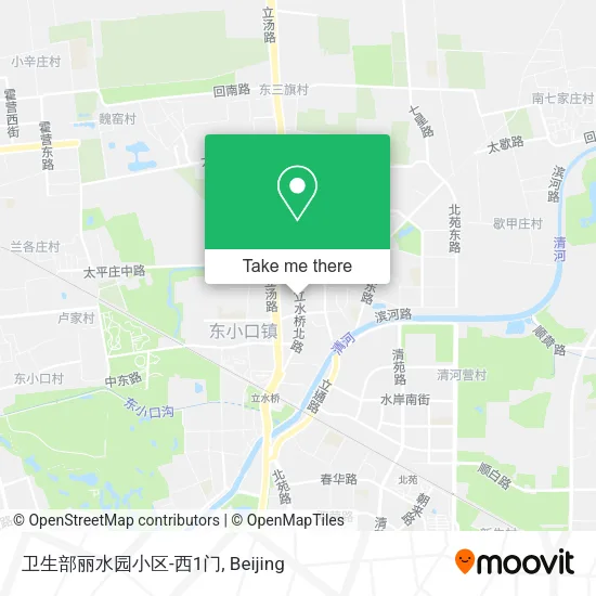 卫生部丽水园小区-西1门 map