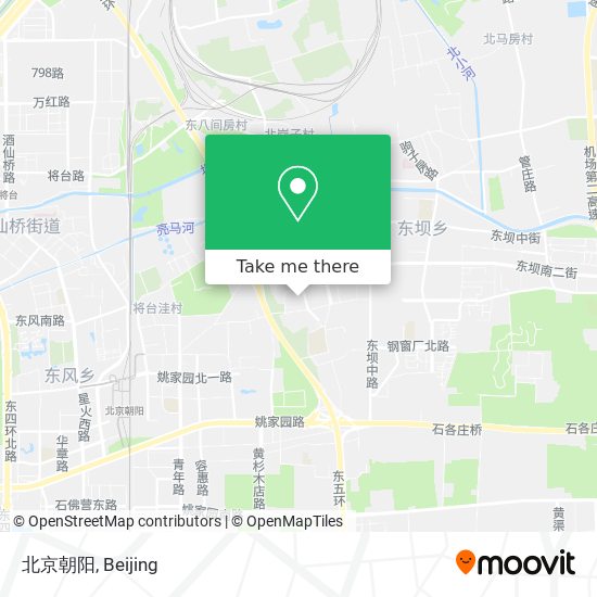 北京朝阳 map