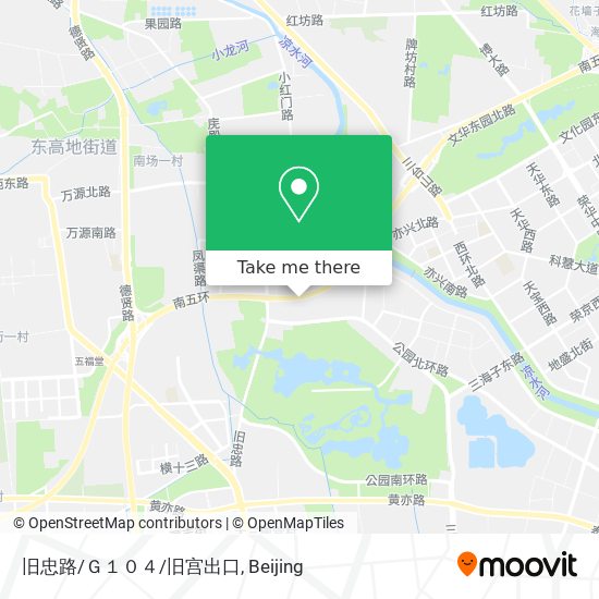 旧忠路/Ｇ１０４/旧宫出口 map