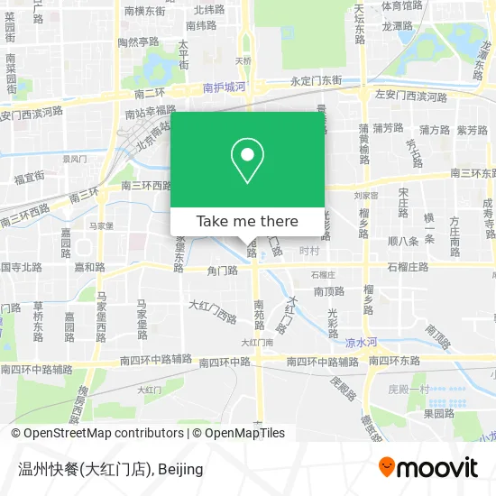 温州快餐(大红门店) map