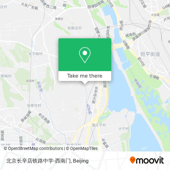北京长辛店铁路中学-西南门 map