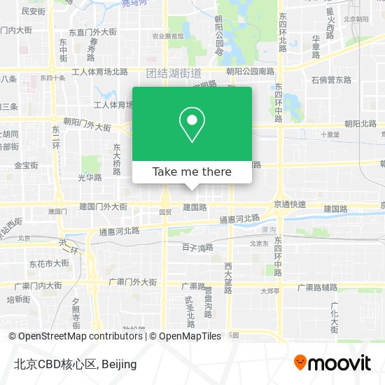 北京CBD核心区 map