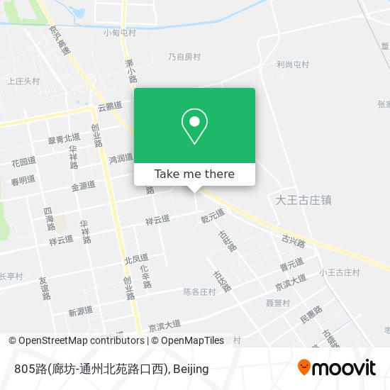805路(廊坊-通州北苑路口西) map