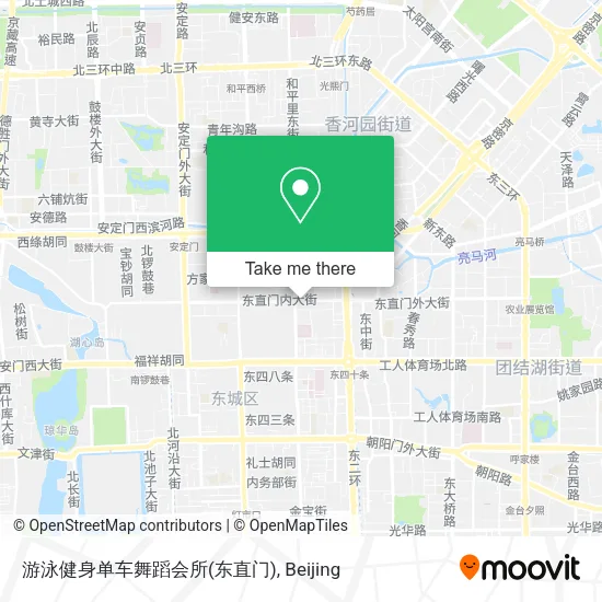 游泳健身单车舞蹈会所(东直门) map