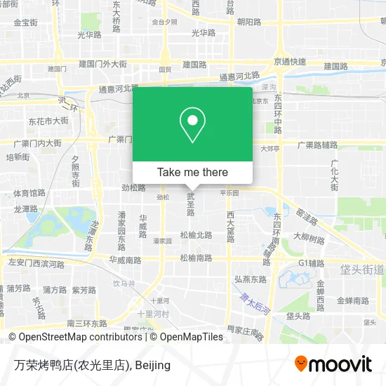 万荣烤鸭店(农光里店) map