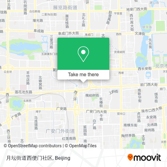 月坛街道西便门社区 map