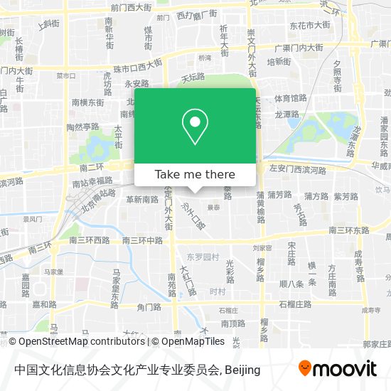 中国文化信息协会文化产业专业委员会 map