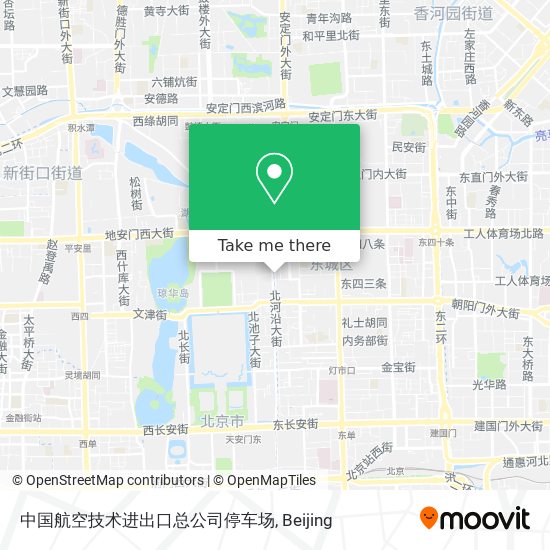 中国航空技术进出口总公司停车场 map