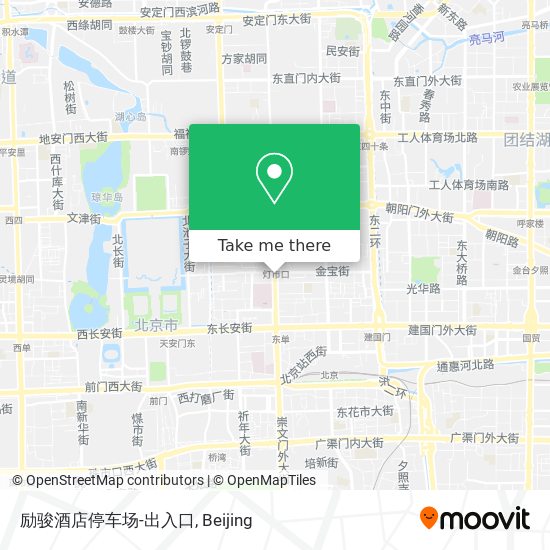 励骏酒店停车场-出入口 map