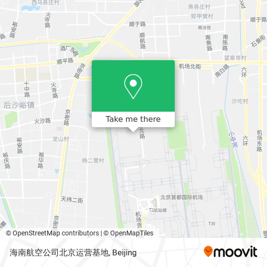 海南航空公司北京运营基地 map