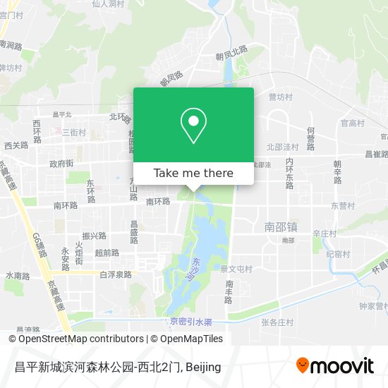 昌平新城滨河森林公园-西北2门 map