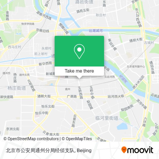 北京市公安局通州分局经侦支队 map