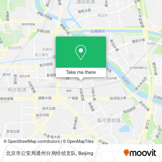 北京市公安局通州分局经侦支队 map