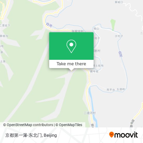 京都第一瀑-东北门 map