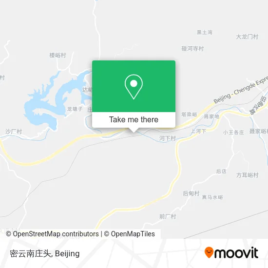 密云南庄头 map