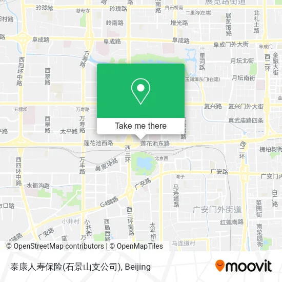 泰康人寿保险(石景山支公司) map