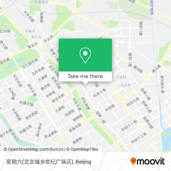 星期六(北京城乡世纪广场店) map