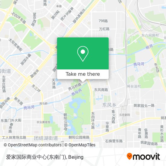 爱家国际商业中心(东南门) map