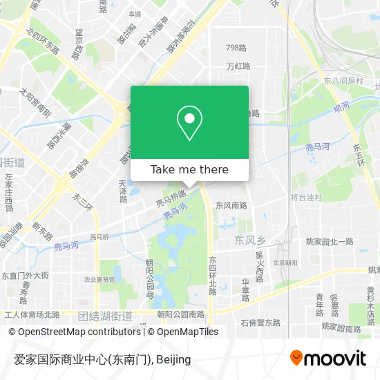 爱家国际商业中心(东南门) map