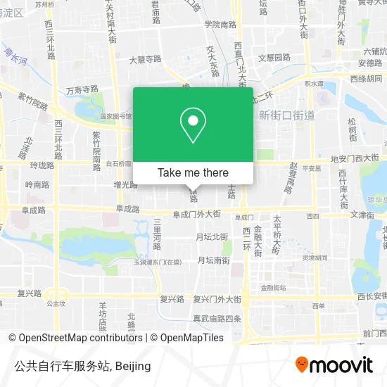 公共自行车服务站 map