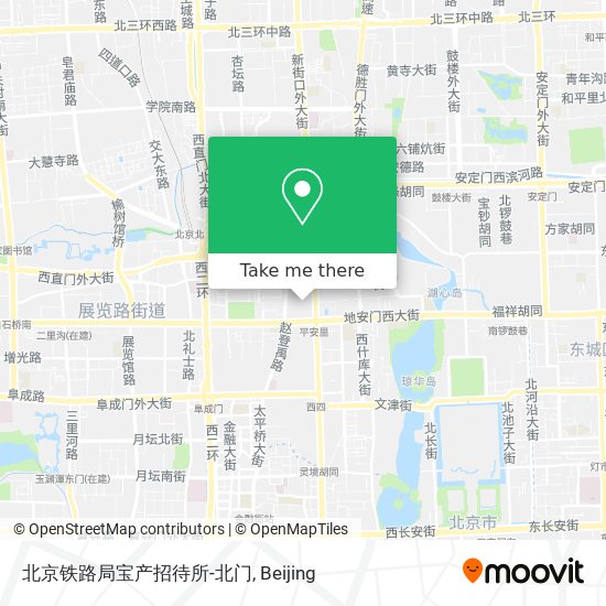 北京铁路局宝产招待所-北门 map