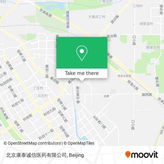 北京康泰诚信医药有限公司 map