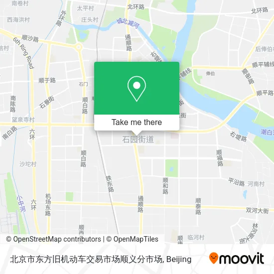 北京市东方旧机动车交易市场顺义分市场 map
